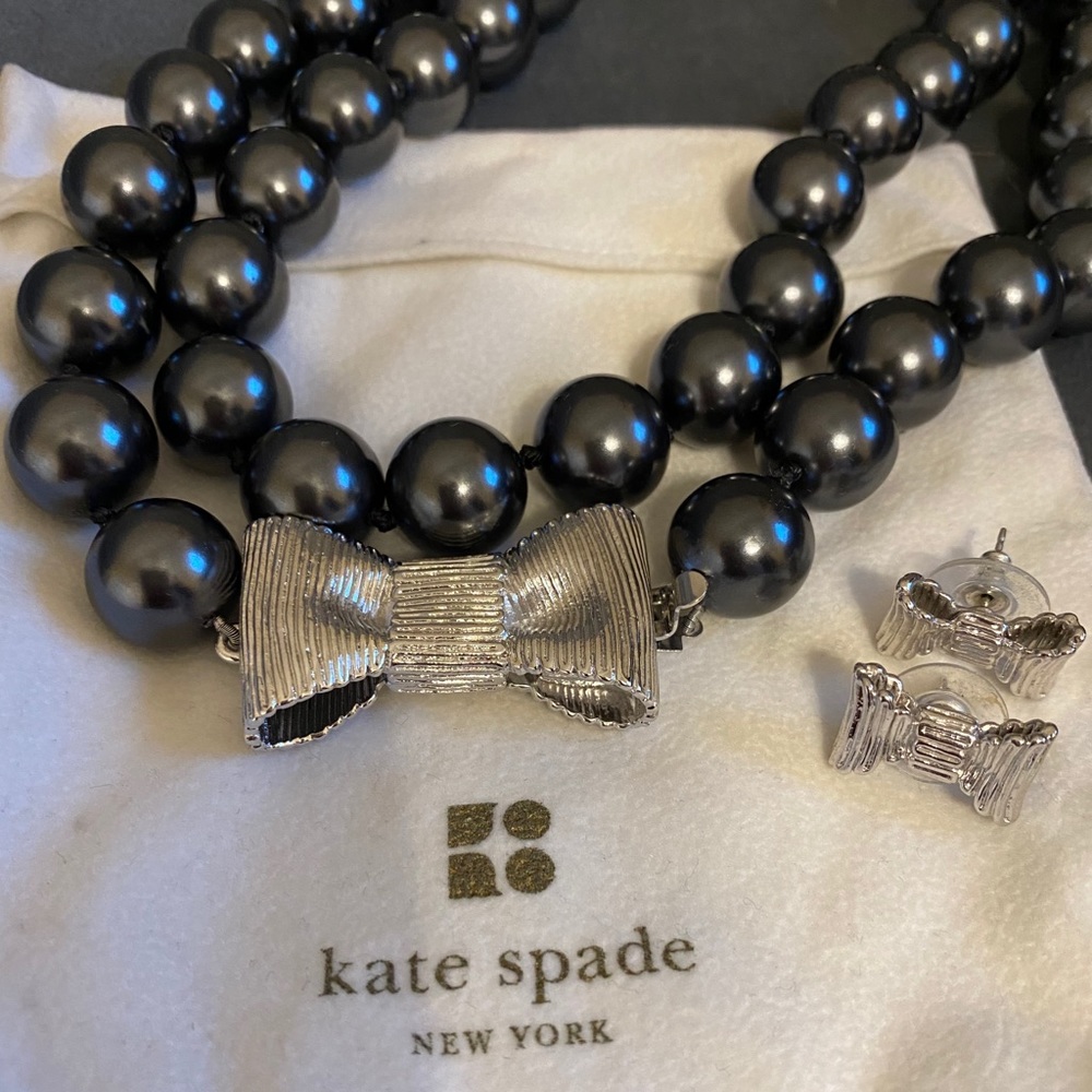 kate spade All Wrapped Up necklace & earrings set